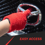 Maxshine Universal Plush Microfiber Gloves | Ultra-Soft Wash Gloves for Car Detailing | Scratch-Free Reusable Cleaning Accessory | Perfect for Reaching & Cleaning Small Areas on Cars & Auto Surfaces