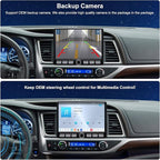 4G LTE QLED Radio for Toyota Highlander 2014 2015 2016 2017 2018 2019 Upgrade,8-Core CPU Touch Screen Stereo,Wireless CarPlay & Android Auto,Support OEM SWC and Camera
