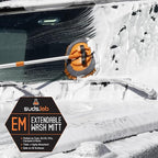 Suds Lab Extendable Microfiber Chenille Cleaning Brush | 60-Inch Scratch-Free Duster for Cars, Home, Furniture, and Electronics | 360° Rotating Handle, Washable Head, and Extendable Reach