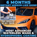 Flowgenix™ Waterless Car Wash Spray - Grand Finale - Motorcycle Cleaner & Car Wax Polish (1 Gal or 128 oz) - Ceramic Coating - Quick Detailer Spray to Make Your Vehicle Shine