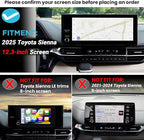 Center Console Organizer Dashboard Tray Compatible with 2025-2026 Toyota Sienna 12.3-inch Screen Interior Accessories, Dashboard Storage Organizer Box with Sunglasses Holder