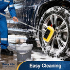 Yocada Five-Sided Car Wash Brush with 61" Long Handle No Scratch 12" Soft Bristle Brush Car Wash Cleaning Mop for Car SUV RV Truck Caravan Boat House Siding Floor