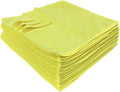 Eurow Detailer’s Preference 350 GSM Microfiber Cleaning Towels, Ultra Soft, Streak-Free, Lint-Free, Chemical-Free Detailing Cloths for Car, Home, or Commercial Use, 16x16in, 36-Pack, Yellow