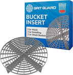 Grit Guard The Original Silver Bucket Insert - 10" Diameter Car Wash Bucket for Car Washing, Detailing Compatible with 3.5, 4, 5 and 6 Gallon Buckets