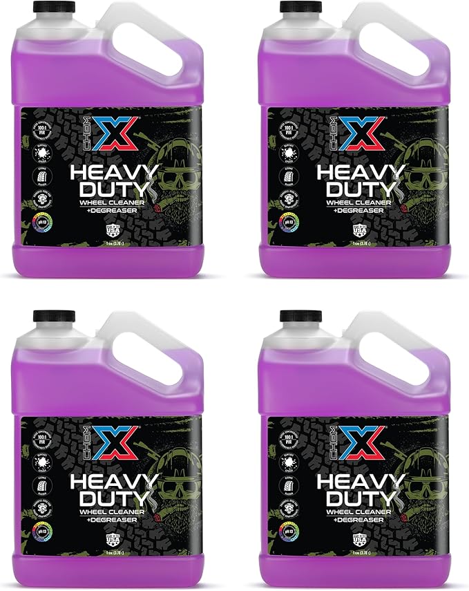 Chem-X Heavy Duty: Wheel Cleaner + Degreaser, Cleans Wheels, Tires, Engines, Frames and Equipment, Removes Brake Dust, Grease, Oil and Diesel Soot, For Detailers, Fleets, Trucks, Trailers - 4g