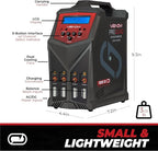 Venom Power - Pro Quad LiPo Battery Fast Charger with LCD Screen - 4 Ports at 100W Each - AC DC 7A Fast NiMH LiHV LiPo Balance Charger Discharger 1S to 6S, Drone, RC Car Battery Charger