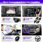 for Subaru Forester Impreza WRX STI XV 2013-2015 Radio Upgrade Compatible with Wireless Carplay Android Auto Touch Screen Car Stereo Bluetooth GPS WiFi AM/FM Camera Navigation 8 Core Head Unit