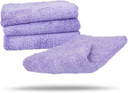 Maxshine 16”x24” Edgeless Purple Microfiber Towel (500GSM) - Double-Sided, Plush Car Drying Towel for Detailing - Professional Auto Detailing