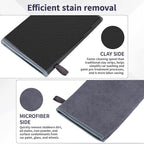 2 Pcs Fine Grade Clay Mitt for Car Detailing, Synthetic Clay Towel Glove for Paint Decontamination, Removes Dirt, Grime & Iron Contaminants from Paint, Glass & Wheels