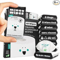 Impossibly Compact Travel Flushable Wipes - 99.5% Water and Aloe - Safe for Sensitive Skin - Travel Essentials for Adults, Kids & Babycare, Mint, 8 Pack 48 Wipes