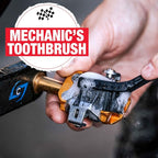 Finish Line Easy-Pro 5 Piece Mechanic’s Bicycle Cleaning Brush Set – Professional-Grade Kit with Chain Keeper, Durable Multi-Surface Brushes