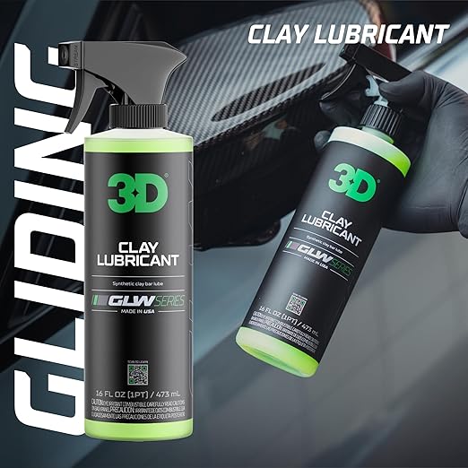 3D One Car Scratch & Swirl Remover + GLW Series Clay Lubricant – The Ultimate Paint Correction & Decontamination Bundle