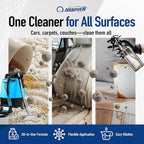 Nanoskin EXTRACTOR SHAMPOO Low Foaming Carpet Cleaner 30 Gallons - Machine Use Upholstery Cleaner, Stain Remover & Odor Eliminator on Rug Car Upholstery Carpets | For Automotive, Home, Office & More