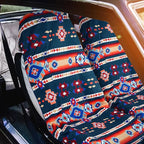 Hahafelt 2 Pack Car Seat Towel Covers Athletic Running Towel Performance Microfiber Post Workout Sweat Washable Cover Non Slip for Seat Outdoor Sport (Aztec)