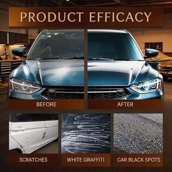 100ml PTZ Cristal Serum Graphene Ceramic Coating for Cars – 9H Nano Quick Coat Spray, High Gloss Shine, Water Beading Protection, Easy DIY Coating for Paint Glass Wheels (2PCS)