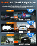 Vantrue N4S 3 Channel Front Inside Rear Dash Cam, 2.7K+1440P+1440P WiFi Dash Camera w/PlatePix™, STARVIS 2 x HDR x IR Night Vision, Voice Control, GPS, 24/7 Parking Mode, Support 1TB Max
