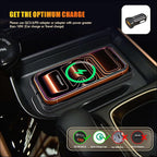 Wireless Car Charger,15w Fast Car Wireless Chargers Charging pad Non Slip Charger for Car Wireless Phone Charger for iPhone 17/16/15/14/13/12 Pro, SE3/SE2/XS/X/XR/8, 100cm Cable