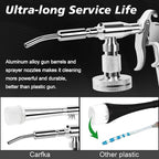 Car Cleaning Gun, CARFKA High Pressure Car Detailing Wash Gun 1L Foam Bottle Wash Spray Bottle Nozzle with Metal Spinner
