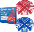 Grit Guard The Original Red/Blue Bucket Insert (2 Pack) | 10" Diameter Car Wash Bucket Guard for Car Washing & Detailing | Compatible with 3.5, 4, 5 and 6 Gallon Buckets