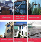 Extendable Window Cleaning Brush with Water Fed 7.2M Pole for Conseatory Roof Solar Panel & Truck Cleaning Perfect for HardtoReach Areas.
