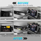 3PCS Center Console Organizer Compatible with 2021-2026 Nissan Rogue S/SV/Rock Creek, 2021-2022 Nissan Rogue SL, Lower Center Interior Storage Box, Dashboard Tray Only Fit 8-inch Screen