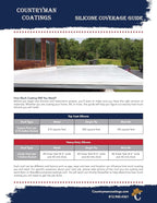 100% Silicone Roof Coating for RVs, Campers & Flat Roofs - Waterproof Seal for Leaks, Cracks & Seams - Ponding Water Resistant - 4.75 Gallon White