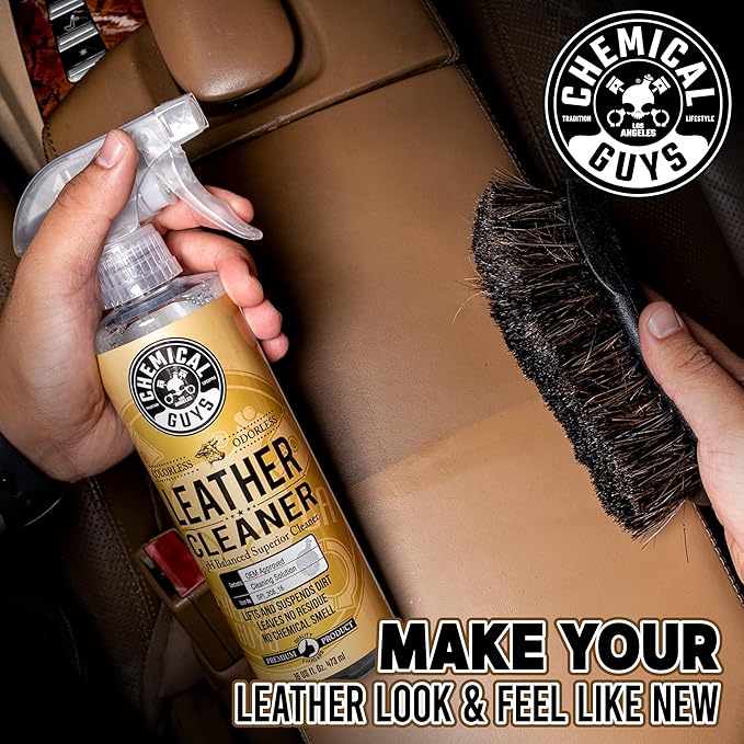 Chemical Guys Leather and Interior Cleaner and Conditioner Bundle (16 fl oz)
