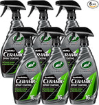 Turtle Wax Hybrid Solutions Ceramic Spray Coating, High Shine Car Wax, Offers Durable Paint Protection, Extreme Water Beading Action, Safe for Glass, Wheels, Trim and More, 16 oz (Pack of 6)