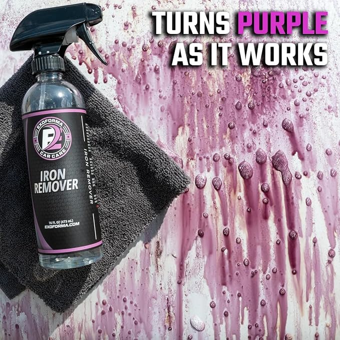 ExoForma Iron Remover - Fast Iron Particle Remover, Prevents Rust | Removes Fallout, Particles & Contaminants, Safe On Paint & Wheels for Car Detailing, 16 oz