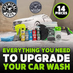 Chemical Guys CWS20716CW 14-Piece Arsenal Builder Car Wash Kit W/Foam Gun, Bucket and (5) 16 oz Car Care Cleaning Chemicals (Works w/Garden Hose) + Extreme Bodywash & Wax Foaming Car Wash Soap, 16 oz