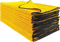 Detailer's Preference Dual Pile 400 GSM Microfiber Towels with Black Trim, All-Purpose Terry Weave Cleaning Cloths for Auto, Home, Boat, Scratch-Free & Reusable, 16x24 Inches, 12-Pack