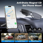 Magnetic Car Phone Holder, 2-in-1 CD Slot and Car Vent Phone Mount, 360°Rotation Tool-Free Installation Magnetic Car Mount for iPhone 17/16/15/14/13/12 Series
