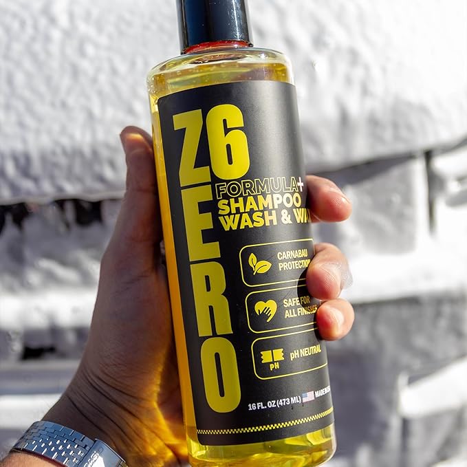 ZER06 The Ultimate Car Wash Soap with Special Shine Formula - Carnauba Wax And Ultra Concentrated Forumula - Pressure Washer - Foam Cannon With Bucket Soap Conditioner - Ph Neutral