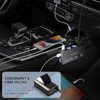 BESTEK 180W Cigarette Lighter Splitter, 3-Socket Car Cigarette Lighter with PD36W/65W and QC3.0 18W Ports, Cigarette Lighter Adapter, LED Voltage Display for Dash Cam, GPS, iPad/Laptop/Phone