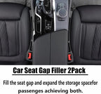 car seat gap filler, No Drop Seat Guard, Seat Gap Fillers for All Cars, Prevents Items from Falling, Easy to iInstall (Black)