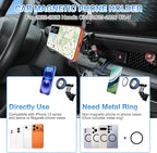 Autorder Upgraded Magnetic Car Phone Holder for 2022-2026 Honda Civic/2023-2026 CRV Accessories Strong Adsorption Phone Mount 360°Flexible Adjustment Magnetic Phone Stand Fit for All Smartphone