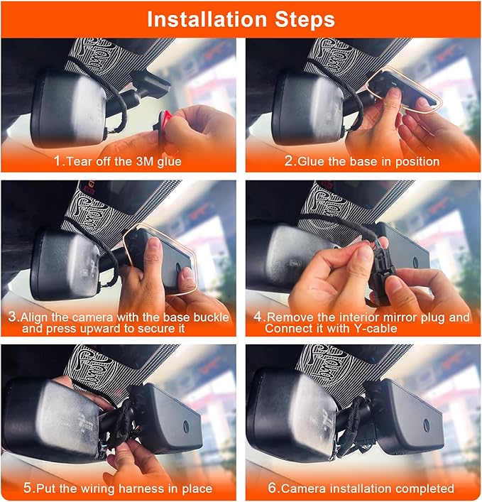 Mangoal Front 4K & Rear 1080P Dash Cam fit for Ford F150 2013-2017 F250/F350 Super Duty 2015-2019 XLT Lariat King Ranch Raptor Limited Platinum(Model B), Free App & WiFi, 128GB Card