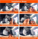 Mangoal 4K Dash Cam Custom for Ford Explorer U502 2011-2019, Base XLT ST_Line Limited Timberline Platinum King Ran(Model B), UHD 2160P Video, WiFi & App, 64GB Card