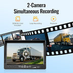 7" AHD1080P Wired Backup Camera System, DVR Rear View Camera, IP69 Waterproof IR Night Vision, 20G Vibration-Proof for Trailer/Tractor/Truck/Combine/Caravan/Skid Steer/Heavy Equipment/UTV, Y6