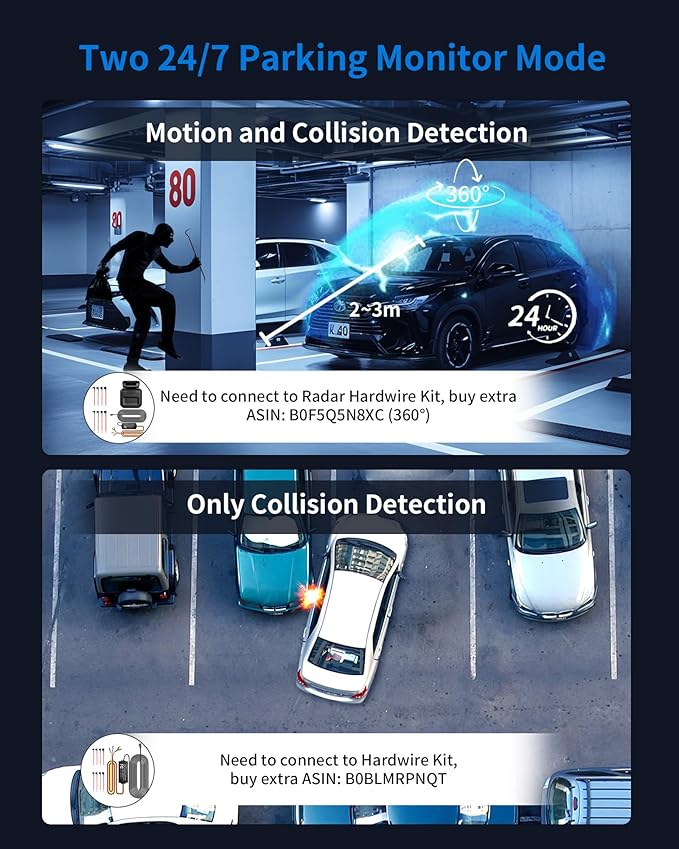 360° View 5 Channel Dash Cam Front and Rear with AI Driver Monitor System DMS, 4K Dash Camera for Cars, Built-in GPS WiFi Night Vision, Dashcam Free 128G Card, 24/7 Parking Monitor Mode, V8 Ultra-5CH