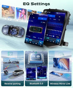 4G+64G Car Radio Stereo for Chevrolet Cruze 2009-2015 with Wireless CarPlay Android Auto,Tesla Style 9.7 Inch IPS Touch Screen Android 13 GPS WiFi Bluetooth DSP Audio USB Dual Mic HD Rear Camera