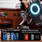 RayLink for MagSafe 360° Adjustable Car Phone Holder, [120LB Suction Cup & 2800gf Force] for Magnetic Phone, One-Hand Release Mount for iPhone 17/16/15/14/13/12