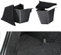 BASENOR 2025 2026 Tesla Model Y Trunk Storage Bins, (Proprietary Design) Trunk Organizer with Carpeted Lid, Rear Trunk Side Storage Box for 5-Seats Model Y Juniper Interior Accessories