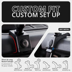 Tackform Link Phone Mount with Top Dash Clip - Compatible with 2021-2025 Ford Bronco | Aluminum | Zero Slip, Anti-Scratch | Universal Magnetic Phone Holder | 2" Arm | Green | (NOT MAGSAFE Compatible)