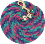 Weaver Equine Performance Lead Rope, Long Horse Lead Rope with Quick Halter Attachment, Soft Comfort Grip, Barn Horse Tack for Daily Use & Showing