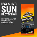 Armor All Car Protectant Wipes, Interior Car Wipes with UV Protection Against Cracking and Fading, 60 Wipes