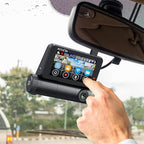 ROVE R3 Dash Cam Front and Rear with Cabin, 3” IPS Touch Screen, 3 Channel Dash Cam 1440P+1080P+1080P, IR Night Vision, 5GHz WiFi, Up to 30MB/s Download Speed, Quad-Mode GPS, Supports 512GB Max
