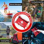 Protect Life First Aid Kit, Travel First Aid Kit for Car, 100 Piece Compact Emergency Preparedness Starter Kit for Home, Office, Camping, Hiking