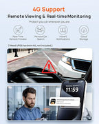 70mai Dash Cam Front and Rear A510,1944P+1080P with STARVIS 2 IMX675 and 64GB Card, Dash Camera for Cars, 4G LTE Support, ADAS, Built-in GPS WiFi, APP Control, HDR, 24H Parking Mode, Loop Recording