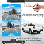 Backup Camera for Truck, 6.86" HD 1080P Rear View Monitor Kit, Wired Backup Camera System with Night Vision, 2 Channel, IP69K Waterproof, Optional Dual Bracket, Plug & Play for Car RV Trailer Tractor